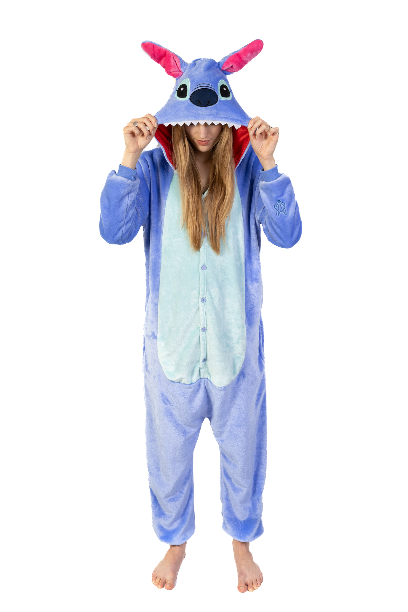 Lilo & Stitch Onesie Pak Kostuum Monster Alien Blauw 1