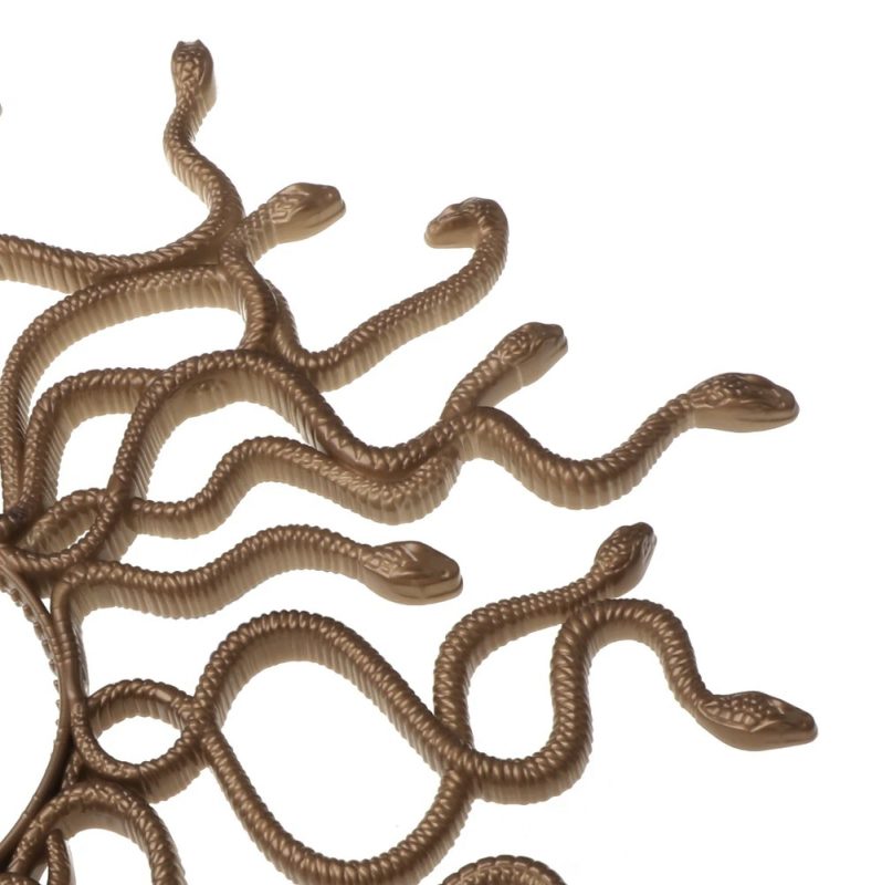 Medusa haarband slangen diadeem brons