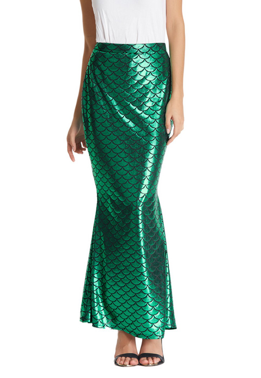  Mermaid  zeemeermin lange rok  groen schubben kopen 29 95 