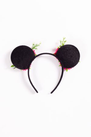 Minnie mouse haarband bloemen roze