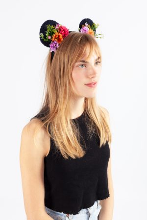 Minnie mouse haarband gekleurde bloemen
