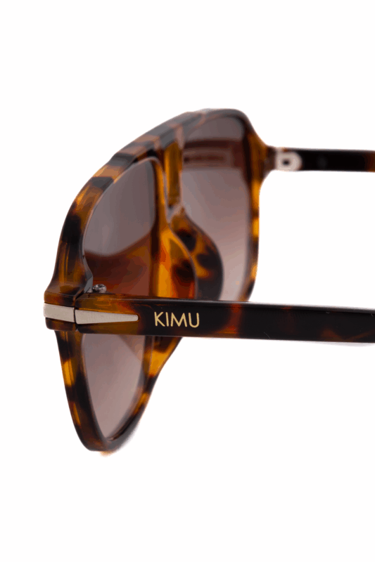 Motor Pilotenbril Dun Bruin Tortoise Aviator Retro 2