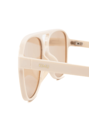 Motor Zonnebril Pilotenbril Influencer Beige Lichtbruin Retro 2