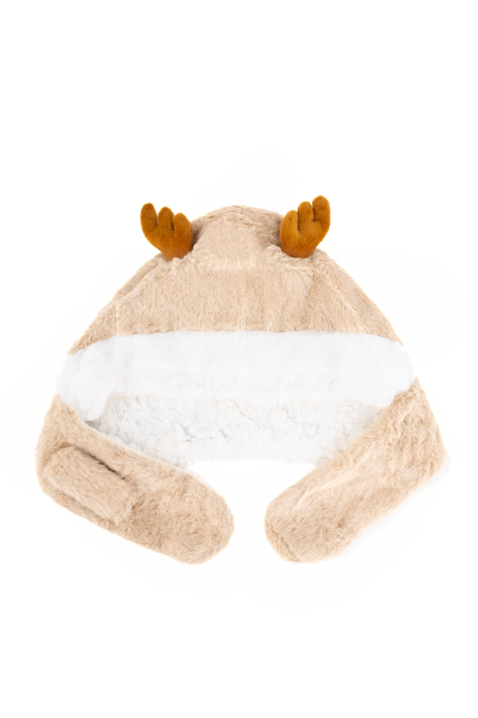 Muts Rendier Beige Peuter Kleuter Hoorns Gewei Eland Hert Kerstmis
