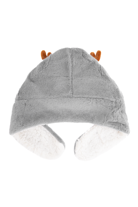 Muts Rendier Grijs Peuter Kleuter Hoorns Gewei Eland Hert Kerstmis 3