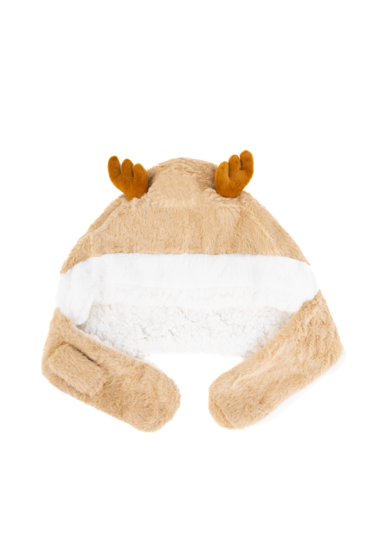 Muts Rendier Lichtbruin Peuter Kleuter Hoorns Gewei Eland Hert Kerstmis