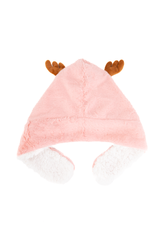 Muts Rendier Roze Peuter Kleuter Hoorns Gewei Eland Hert Kerstmis 1