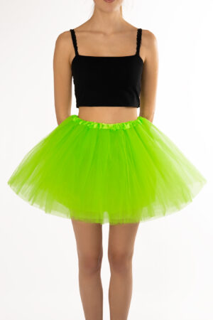 Neon Groene Tutu Tule Rokje Dunne Petticoat Tule Rok Kinderen Volwassenen