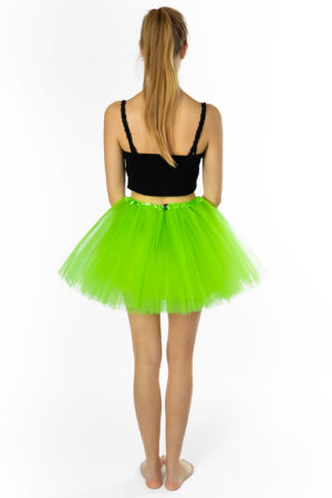 Neon Groene Tutu Tule Rokje Dunne Petticoat Tule Rok Kinderen Volwassenen 5