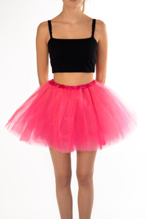 Neon Roze Tutu Tule Rokje Dunne Petticoat Tule Rok Kinderen Volwassenen