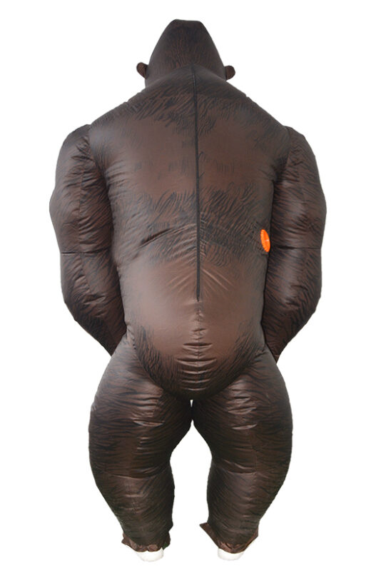 Opblaasbaar Kostuum Gorilla Opblaas Pak Aap King Kong Halloween 1