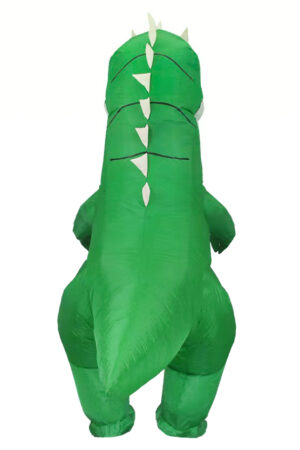 Opblaasbaar Kostuum Groen Draakje Opblaas Pak Dinosaurus Mascotte T-Rex Drakenpak 1