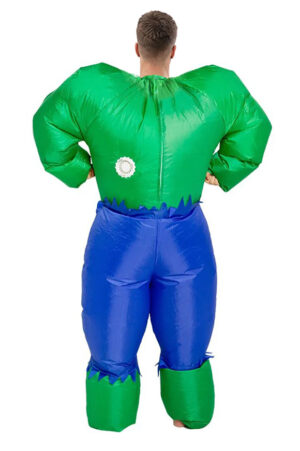 Opblaasbaar Kostuum Hulk Groen Opblaas Pak Halloween Gespierd Volwassenen