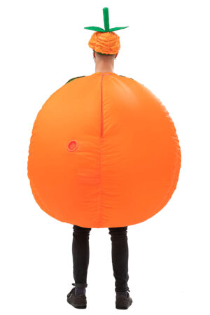 Opblaasbaar Kostuum Pompoen Oranje Opblaas Pak Mascotte Pumpkin Halloween 1