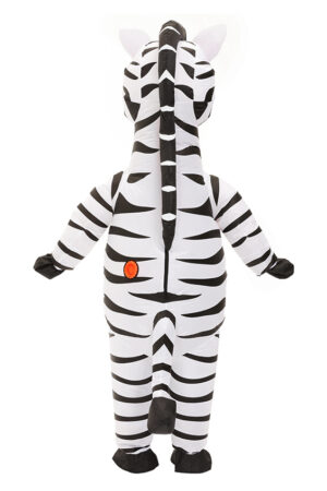 Opblaasbaar Kostuum Zebra Opblaas Pak Mascotte Paard Volwassenen 1