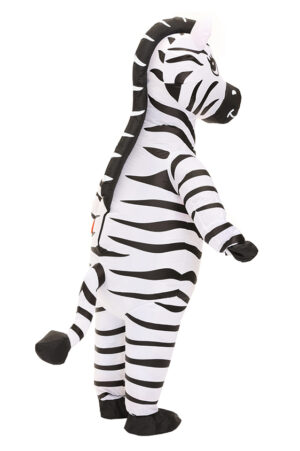 Opblaasbaar Kostuum Zebra Opblaas Pak Mascotte Paard Volwassenen 3