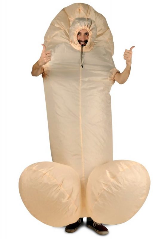 Opblaasbaar penis kostuum piemel pak mascotte