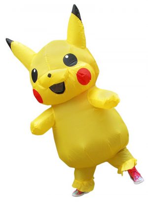 Opblaasbaar Pikachu kostuum Pokemon mascotte pak