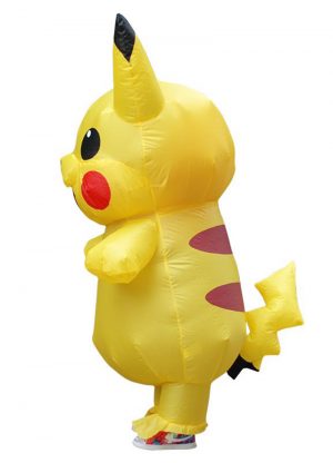 Opblaasbaar Pikachu kostuum Pokemon mascotte pak