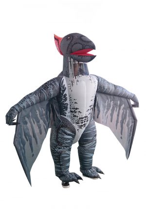 Opblaasbaar dino Pterosaurus kostuum vliegende dinosaurus