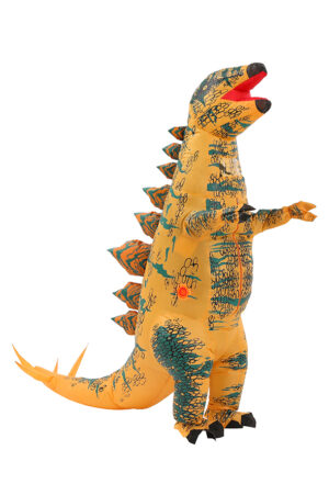 Opblaasbaar Stegosaurus kostuum dino pak dinosaurus opblaaspak