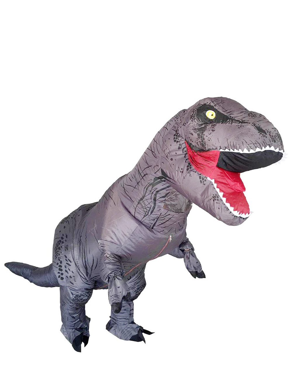 Opblaasbaar T-rex kostuum dino grijs kinder pak kopen?