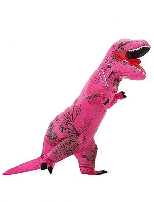 IRETG Dinosaurus opblaasbaar kostuum voor volwassenen, grappige opblaasbare dinosauruskostuum, Halloween, verkleedkleding voor leraren, schoolfeest