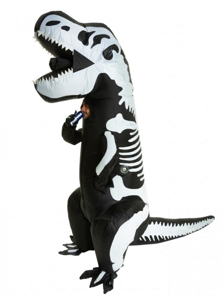 Opblaasbaar dinosauruskostuum voor volwassen kinderen, T-Rex dinosauruskostuums grappig Halloween dinosauruskostuum feest cosplay verkleedkleding mannen vrouwen feest (groene tieners