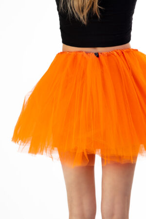 Oranje Tutu Tule Rokje Dunne Petticoat Tule Rok Kinderen Volwassenen 6