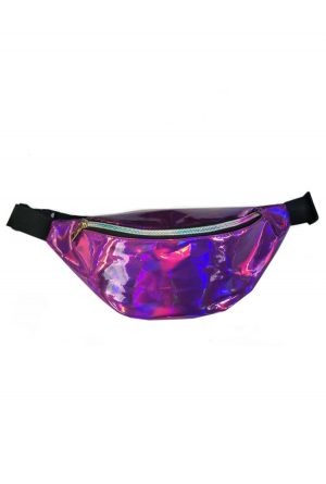 Paarse iridescent heuptas holografisch