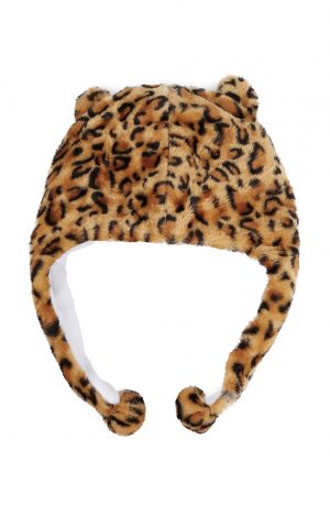 Panter cheetah luipaard muts met flappen