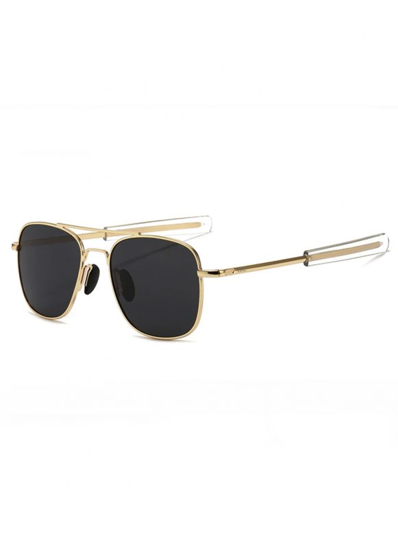 Piloten zonnebril pilotenbril aviator goud zwart