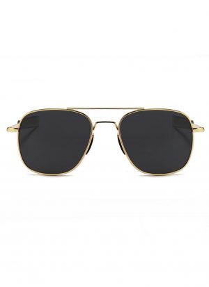 Piloten zonnebril pilotenbril aviator goud zwart