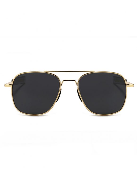 Piloten zonnebril pilotenbril aviator goud zwart