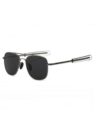Piloten zonnebril pilotenbril aviator gunmetal