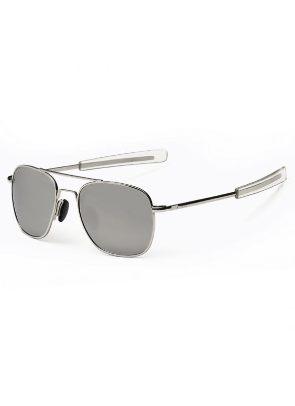 Piloten zonnebril pilotenbril aviator zilver spiegelglazen