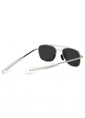 Piloten zonnebril pilotenbril aviator zilver