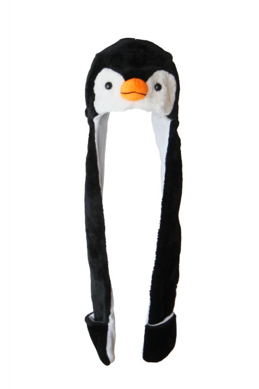 Pinguin muts met wanten