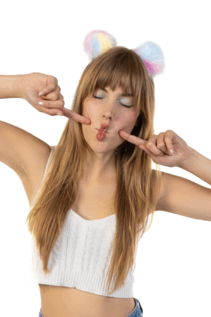 Pompoms Haarband Pastel Regenboog Bolletjes Diadeem 1