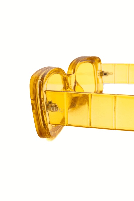 Rechthoek Zonnebril Geel Zomer Zon Festival 2