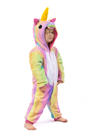 Regenboog Eenhoorn Onesie Kind Unicorn Kinder Kostuum Pak 2