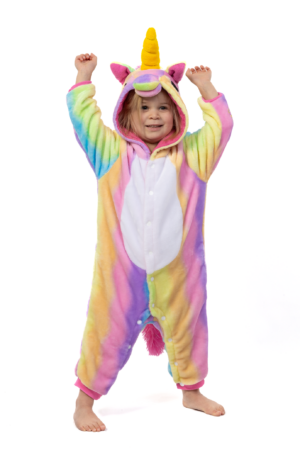 Regenboog Eenhoorn Onesie Kind Unicorn Kinder Kostuum Pak