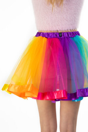 Regenboog Tutu Rokje Petticoat Gekleurde Tule Rok Kinderen Volwassenen 6