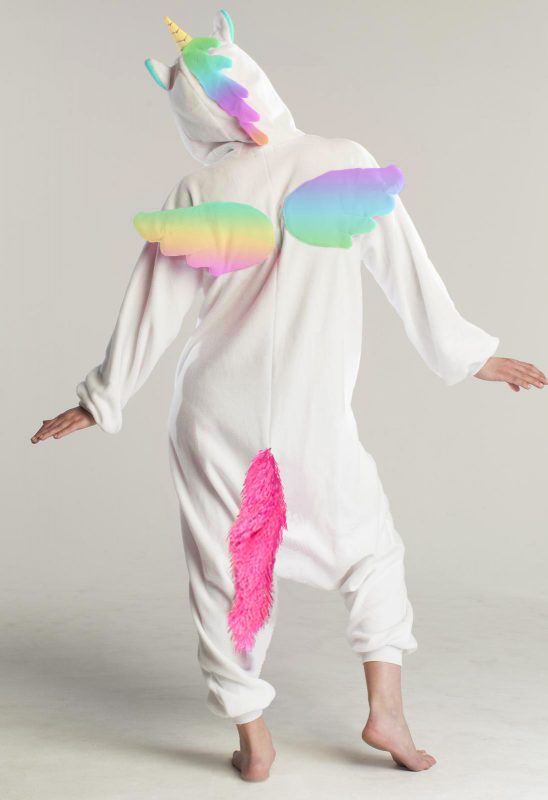 Regenboog pegasus eenhoorn onesie pak