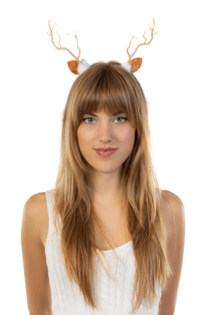 Rendier LED Bruin Haarband Kerstmis Gewei Lampjes Diadeem