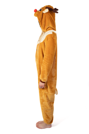 Rendier Onesie Kerst Hert Eland Ree Pyjama Volwassenen 1