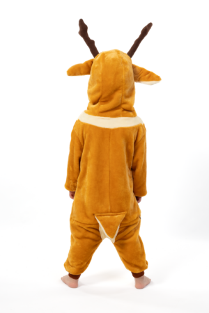 Rendier Onesie Kind Hert Kinder Kostuum Pak Dierenpak Bruin Kerst 1