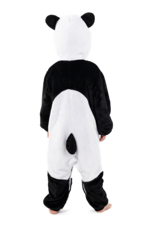 Reuzenpanda Onesie Kind Pandapak Kinder Kostuum Pak Zwart Wit 2