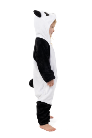 Reuzenpanda Onesie Kind Pandapak Kinder Kostuum Pak Zwart Wit 3