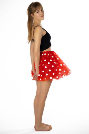 Rode Polkadots Tutu Tule Rokje Dunne Petticoat Tule Rok Kinderen Volwassenen 4